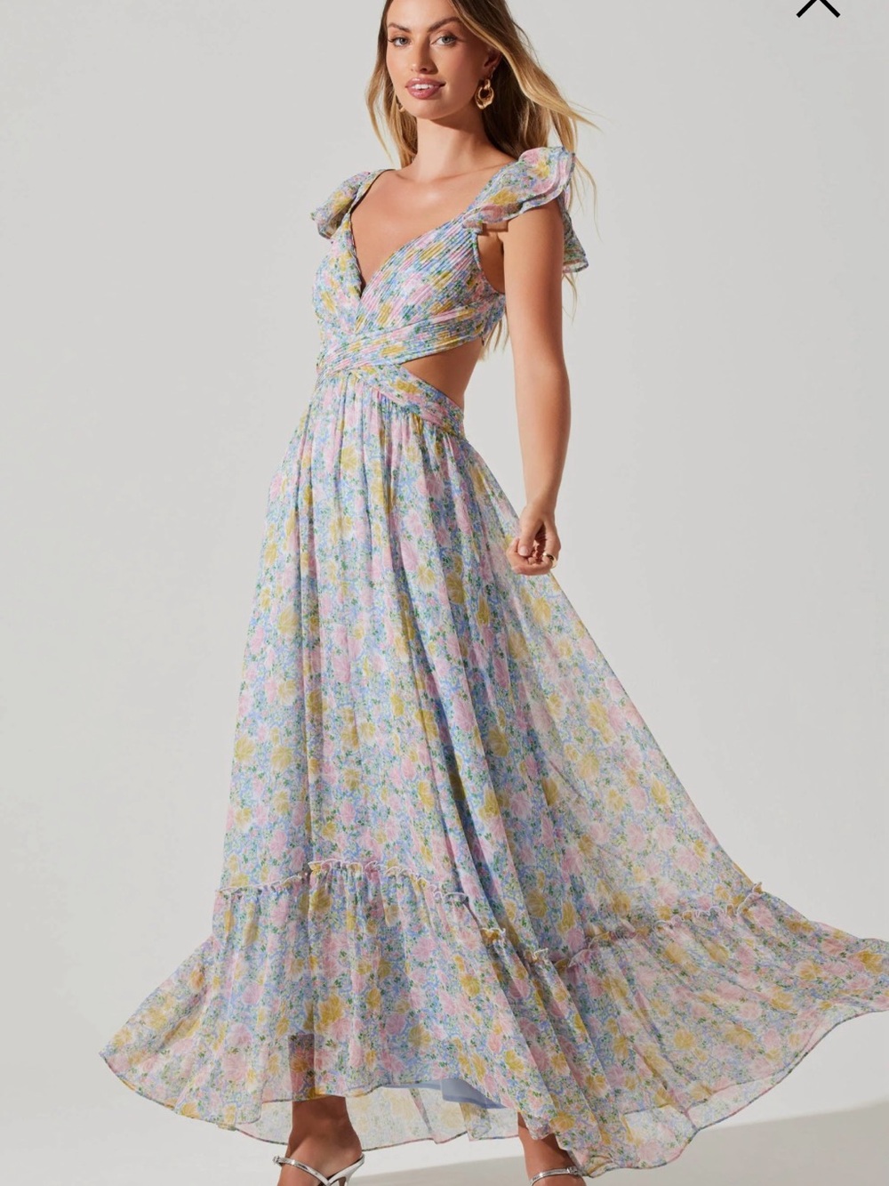 Primrose Floral Strappy Back Maxi Dress